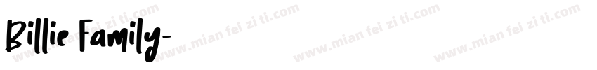 Billie Family字体转换